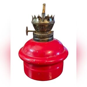 Vintage Red Oil Lamp